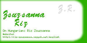 zsuzsanna riz business card